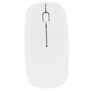2.4GHz 1,000DPI Ultra-thin 3-Button Wireless Photoelectric Mouse (White)