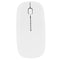 2.4GHz 1,000DPI Ultra-thin 3-Button Wireless Photoelectric Mouse (White)