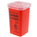 Red Sharps Container Biohazard Needle Disposal for Medical Dental Tattoo TEUS