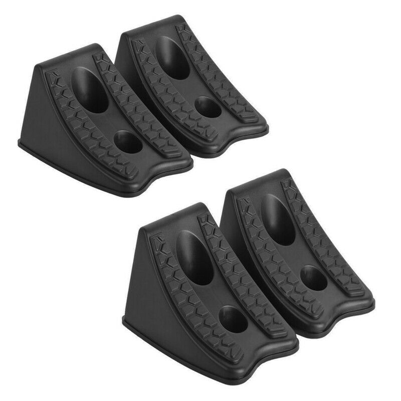 4 Pack Heavy Duty Wheel Chocks For Caravan Car Wheel Stoppers Tire Stops Pa M7I7