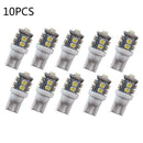 10PCS T10 White LED 10-smd Wedge Interior Dome Map 192 Light W5W Bulbs 158 M5U1