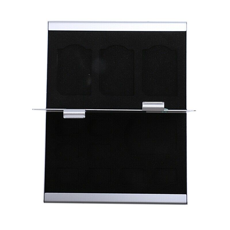 12SD Aluminum mini Memory Card Box For TF SD MMC L9C7