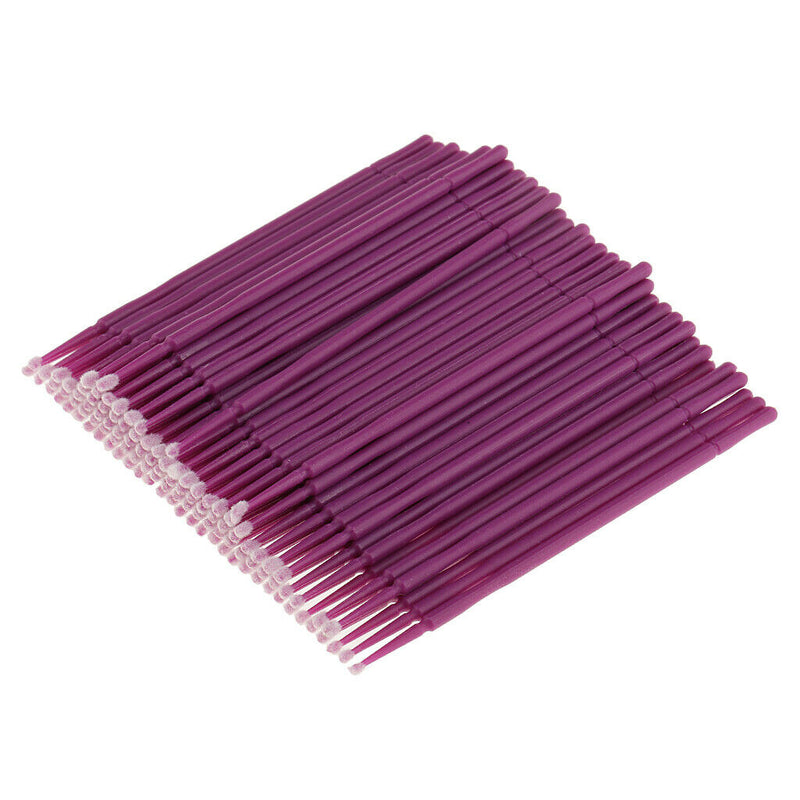 100pcs/lot Micro Applicator Brushes, Disposable Eyelash Extension Brushes for