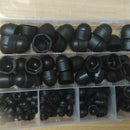 145Pcs Hex Nut Cover Protective M4-M12 Bolt Cap Protection Caps Covers Expo L5P7