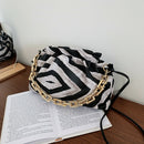 Leather Cloud Crossbody Bag Women Animal Pattern Chain Shoulder Handbag (3)