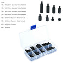 180PCS Plastic M3 Nylon Hex Spacers Screw Nut Stand-off Assortment Kit