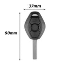 For BMW E81 E46 E39 E60 E61 E63 E38 E83 3 Buttons Remote Car Key Fob Case Shell