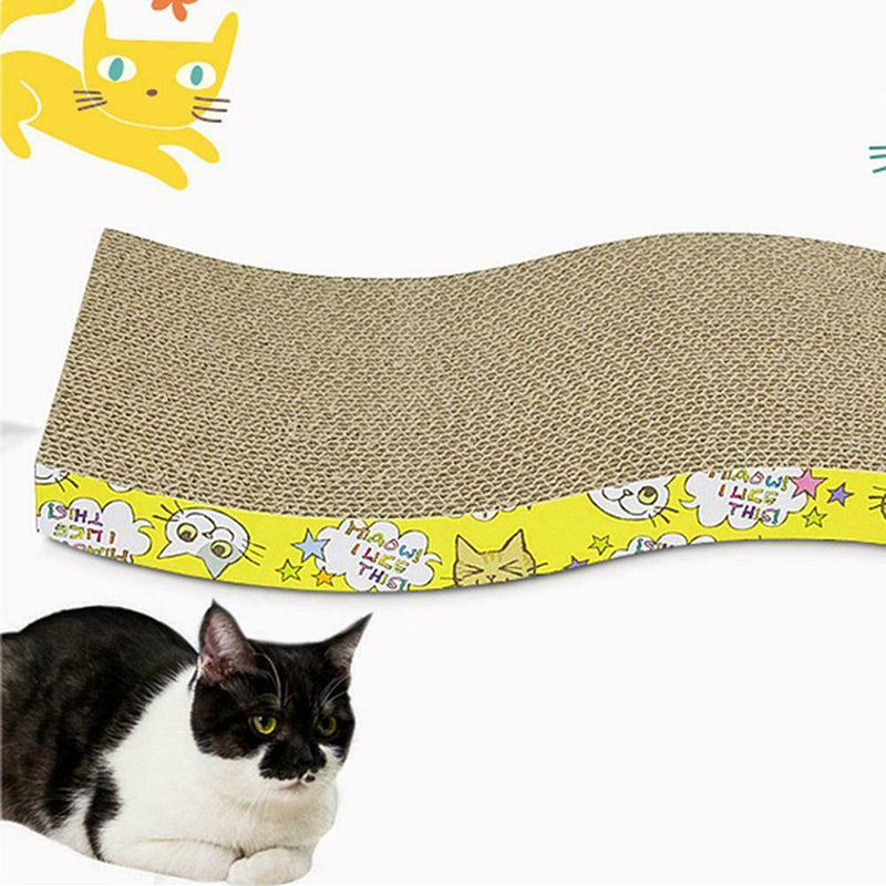 Corrugated Paper Cat Pads Cat Scratch Board Bed Mat Kitten Scratching Toys A