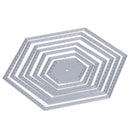 Hexagon Spiral Metal Cutting Dies Stencil DIY Scrapbooking Embossing Album Paper