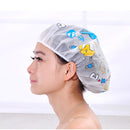 Women Cute Waterproof Elastic Plastic Shower Bathing Salon Hair Cap Hat ÃŽÂ¸pTOCA