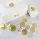 90 round bronzing seal stickers transparent pattern series baking st JR