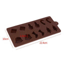 Christmas Silicone Cake Cookie Mold DIY Fondant Chocolate Baking Tool