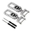 2 Set Car Key Ring Keychain Accessories for Buick, Hyundai, Chevrolet, Peugeot