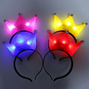 4 pcs LED Blink Diadem Crown Hair Rip Christmas Birthday Party Prince Princ B2I9