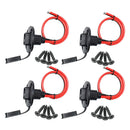 4x Solar Universal 30cm SAE Socket Sidewall Port Cable For Solar Generator