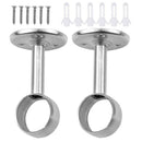 2 Pieces Curtain Rod Holder, Stainless Steel Wardrobe Rod Holder Wardrobe R C8J1