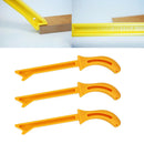 3Pc Yellow Wood Saw Push Stick for Carpentry Table Working Length 28cm / 11in