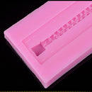 1x Zip Zipper Silicone Cake Fondant Decor Topper Mould Chocolate Baking Mold BX