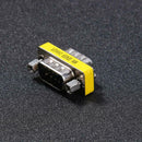2pcs DB9 Male to Male Adapter Gender Changer Serial RS232 Coupler Straight A