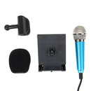 Mini Condenser Microphone with 3.5mm Plug Mobile Phone and Mic Stand A