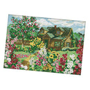 Village Villa Stamped Cross Stitch Kit DIY DIY Art Crafts & Sewing Needlepoints