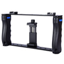 Yelangu Smartphone Video Rig Filmmaking Vlogging Rig Cage Stabilizer For Mo