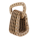 3 Pieces Carabiner Clip Keychain Outdoor Backpack Snap Hook Tan Qty Hard Plastic