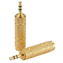 1Pc 3.5mm Male to 6.5mm Female Headphone Jack Adapter Plug Stereo Au Hn