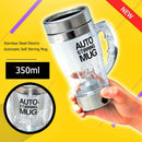 350ml Stainless Steel Electric Automatic Self Stirring Mug Coffee Milk Cup