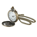 Quartz pocket watch Trend design hollow carved flower bird quartz pocket wa S4I8