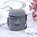 For AirPod 1 2 Case Stone Statue Cartoon Earphone Cover For Wireless Headset Hn