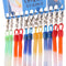 12pcs Plastic Spiral Key Chain Stretchable String Keyring Key  Craft