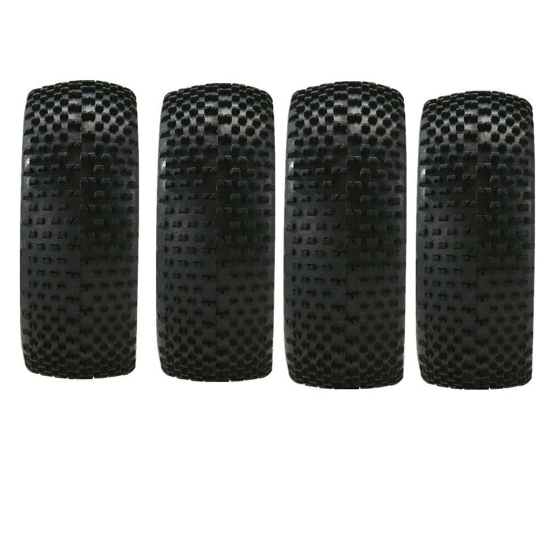 4 Pieces Wheel Rim & Rubber Tyre Tires 1:8 Fit for HSP Redcat FS Off-road RC Car