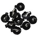 CR2016 2025 2032 Coin Cell Button Battery Holder Socket Black 10 Pcs W7T4