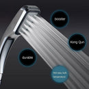 300 Holes High Pressure Handheld Shower Head Boosting Spray Bath Water Saving