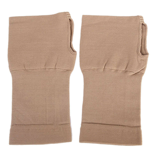 1 Pair of Elastic Wrist Brace Support for Arthritis Carpal Tunnel Nude (S) O9X3