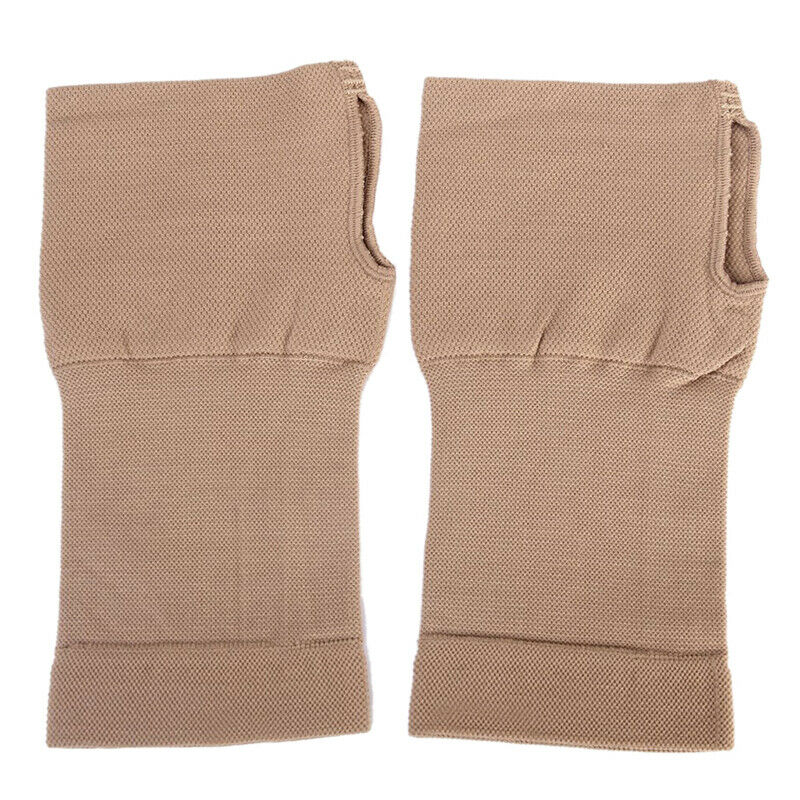 1 Pair of Elastic Wrist Brace Support for Arthritis Carpal Tunnel Nude (S) O9X3