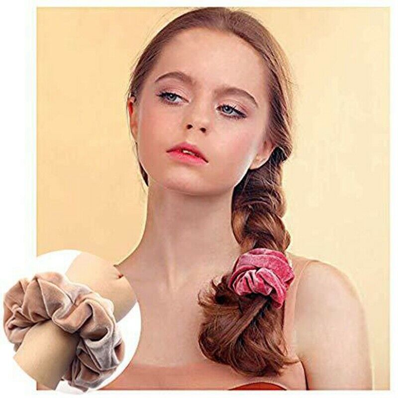 20 Pcs Hair Scrunchies Velvet Elastic Hair Bands Scrunchy Ties Ropes Scrunc T6U4