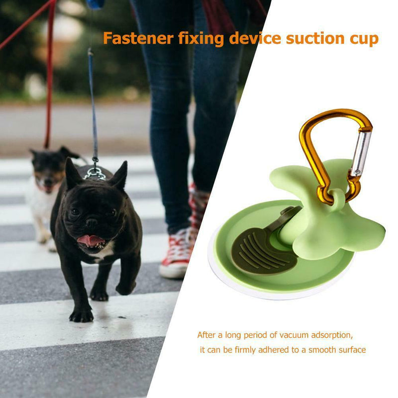 Portable Pets Dog Cat Traction Sucker Outdoor Parking Holder Wall Bracket Hook