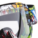 Motocross Snowmobile Snowboard Goggles UV Protector Eyewear Clear Plastic Clear