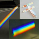 15cmx3cm Rainbow Optical Glass Triple Triangular Prism Physics Teaching VGR VTZ