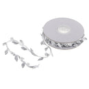 2x 10m Satin Leaf Vine Ribbons Sewing Trims for Gift Wrapping Home Party