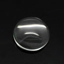10pcs /lot 20mm Round Flat Back Clear Glass Cabochon Time Gem Patch Z1F6