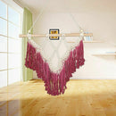 1X(Bohemian Hand-Woven Tassel Tapestry Newest Handmade Bead Macrame Wall Ha