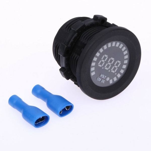LED 12V Car Boat Motorcycle Digital Voltmeter Voltage Meter Battery Gauge
