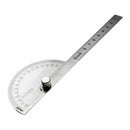 Stainless Steel 180 degree Protractor Angle Finder Arm Rotary Measuring Ruler