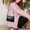 Solid Color Shoulder Messenger Handbags Women Leather Small Crossbody Bags