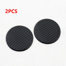 2* Black Universal Car Vehicle Water Cup Slot Non-Slip Carbon Fiber Look Mat