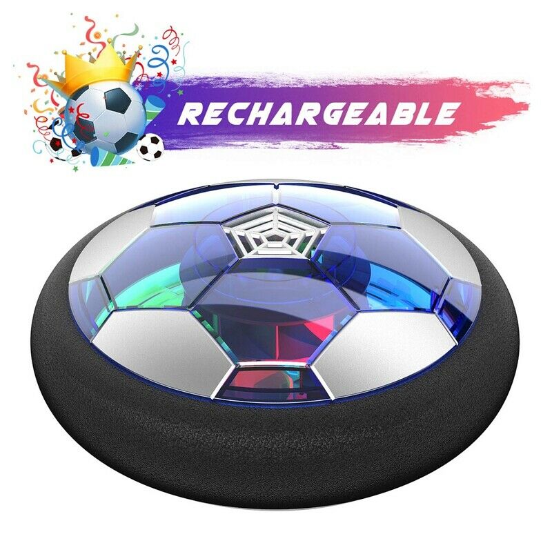 Kids Toys Rechargeable Air Power Soccer Disc Indoor Floating Soccer Ball wi K6U3