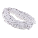 Braided Cotton Flat Cord Drawcord String for Sweater Hat Pants Belt White
